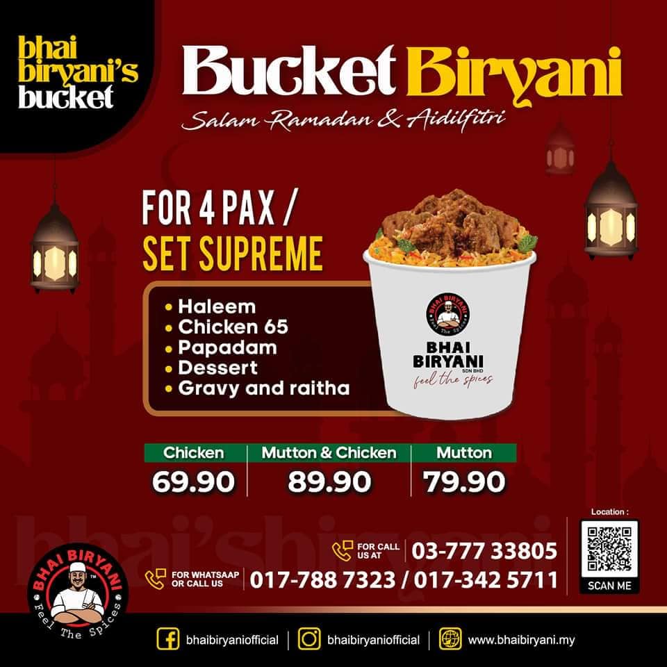 Bhais Bucket Biryani Delivery Service Vmo